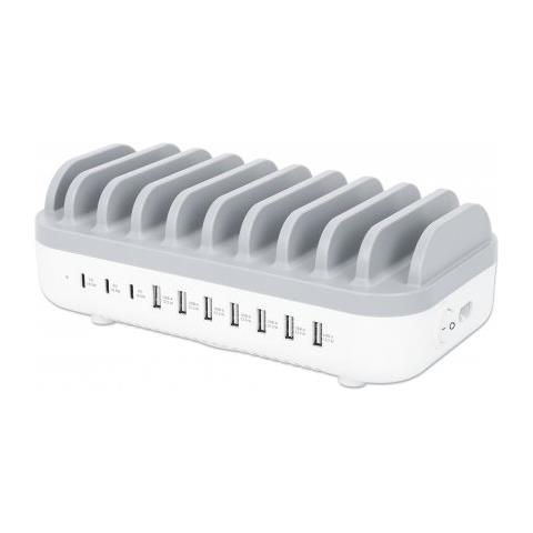 180856 organizzatore per stazioni di carica Da tavolo Plastica Bianco - Foto 1