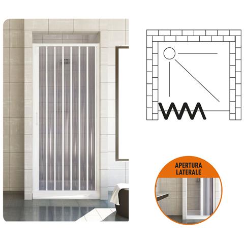 Box Doccia In Pvc A Parete Con Apertura Laterale Modello Murena - Foto 2