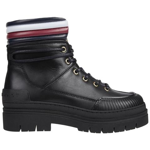 Corporate Outdoor Boot Stivaletti Pelle Scarpe Donna Nero Eu 37, Fw0fw07501 Bds - Foto 2