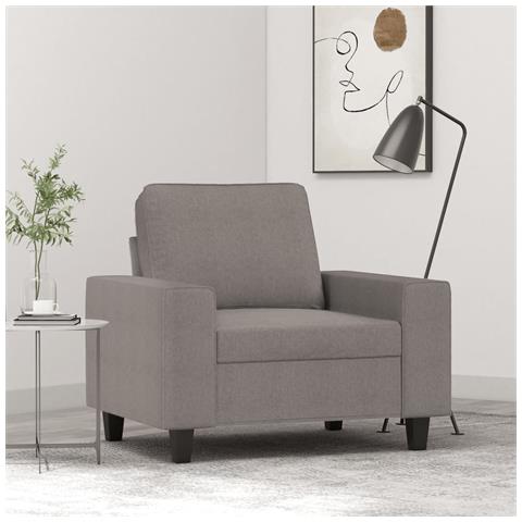 Poltrona Tortora 60 Cm In Tessuto - Foto 1