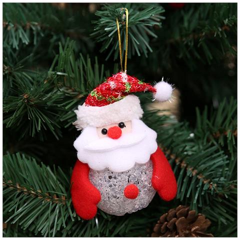 Pendente Albero Di Natale Con Illuminazione Led Babbo Natale - Foto 2