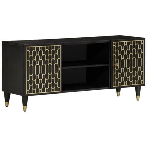 Lusso Casadino - Mobile Porta Tv 105x33x46cm In Legno Massello Di Mango - Foto 2