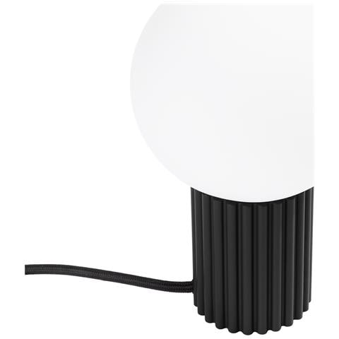 Lampada Da Tavolo Halo Nero Sl. 1716 - Moderno Lampada Da Scrivania Nero 19x12x12 Cm - Foto 1