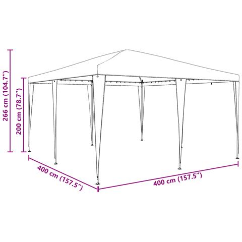 Tenda da festa antracite 4x4 m PE - Foto 9