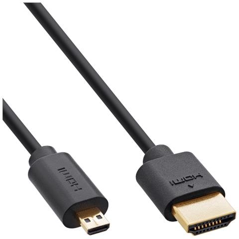 Slim Cavo HDMI ad altissima velocità AM /DM 8K4K placcato oro nero 1,5m - Foto 1