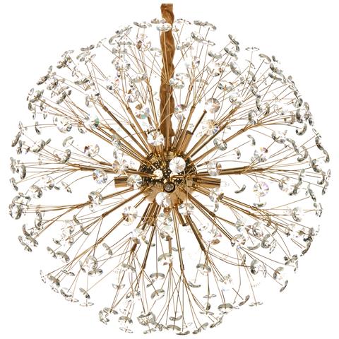 Lampadario Timane Vetro Ottone - Foto 2