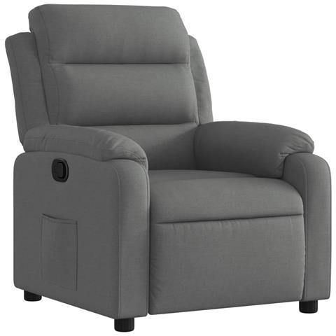 Poltrona reclinabile in tessuto grigio scuro - Foto 1