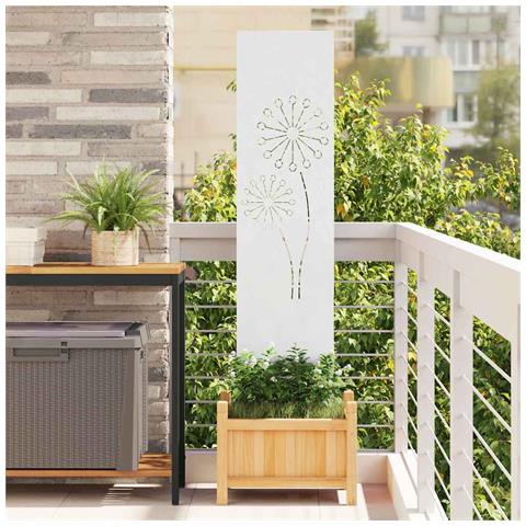 Schermo per privacy in giardino Traforo Bianco 32 x 140 cm - Foto 2