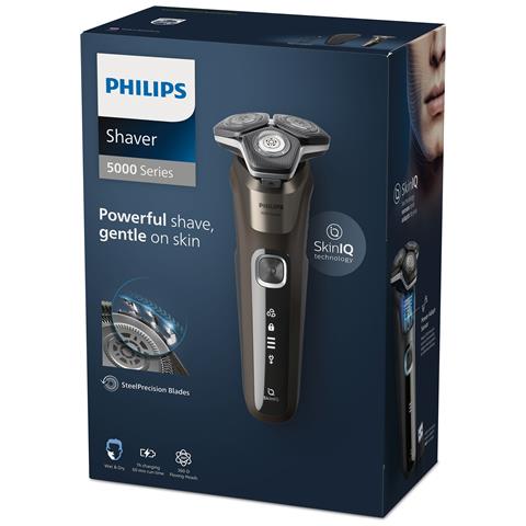 SHAVER Series 5000 S5886/30 rasoio elettrico Rotazione Trimmer Nero, Marrone - Foto 2