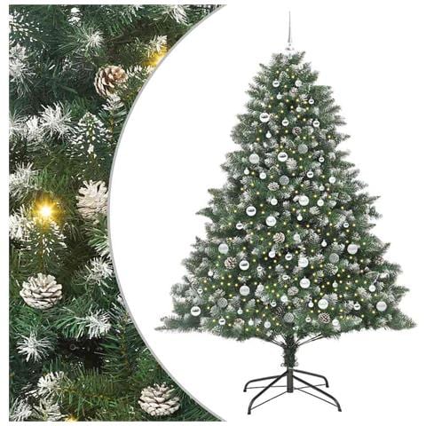 Albero di Natale artificiale con 300 LED Verde 210 cm - Foto 1