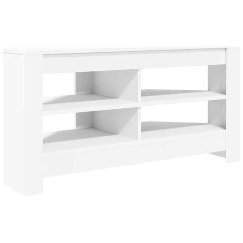 MobileTVAngolare Bianco 102 x 40,5 x 45 cm Legno multistrato - Foto 1