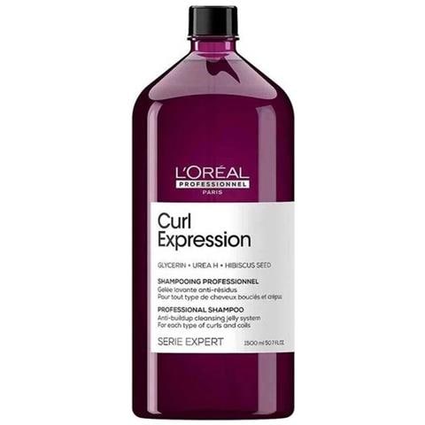 L'oreal Professionnel, Serie Expert Curl Expression, Glicerina + Urea H + Semi Di Ibisco, Shampoo Per Capelli, Chiarimento, 1500 Ml - Foto 1