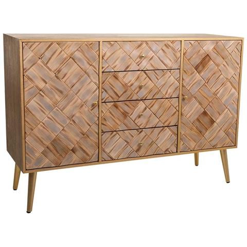 Credenza In Legno Marrone 120x40,5x81h - Foto 1