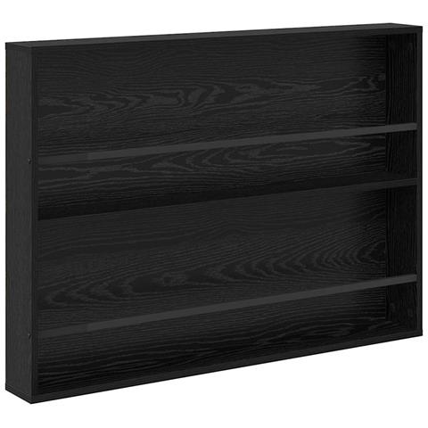 Scaffale per riviste Rovere Nero 100 x 12 x 70 cm - Foto 1
