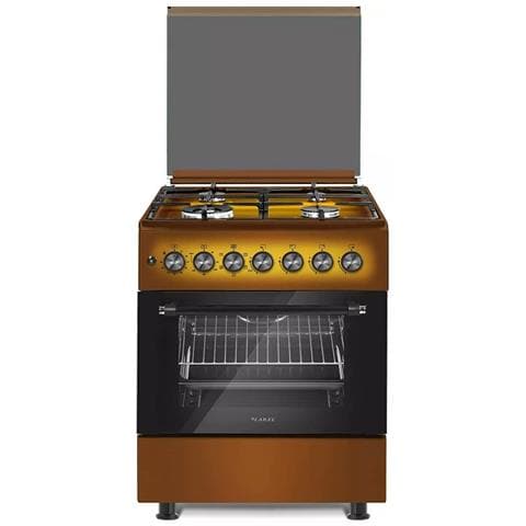 Cucina 4 fuochi a gas 60×60 Forno Elettrico Marrone L60EM - Foto 1