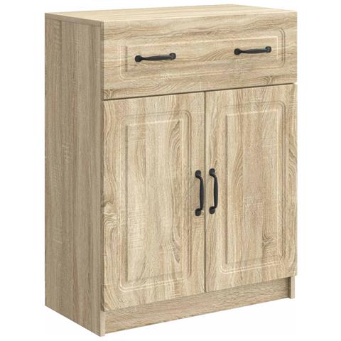 Credenza Rovere Sonoma 66 x 34,5 x 87 cm Legno ingegnerizzato - Foto 1
