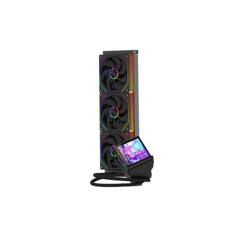 Dissipatore AIO Glacier View 360, Radiatore 360mm, Display IPS 4.0'', 3 Ventole ARGB PWM, MB Sync - Foto 4
