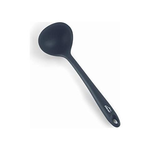64466 - Mestolo grigio, mestolo da portata, mestolo in silicone, utensili da cucina - Foto 1
