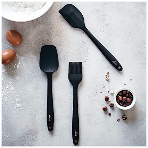 64466 - Mestolo grigio, mestolo da portata, mestolo in silicone, utensili da cucina - Foto 3