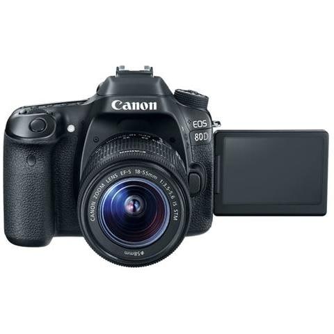 Fotocamenra EOS 77d kIT miT 18-55 MM F / 4-5.6 IS STM Sensore APS-C da 24.2 milioni di pixel DualPixel AF a 45 punti Connettività WiFi, NFC, Bluetooth - Foto 2