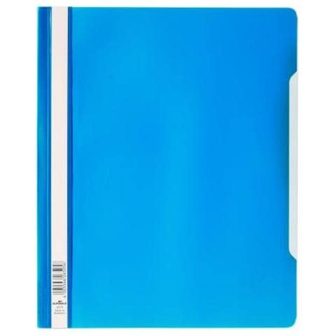 Clear View Folder Cartellina Aghi A4 Copertina Trasp. Nr. 1531 Azzurro 50pz - Foto 1