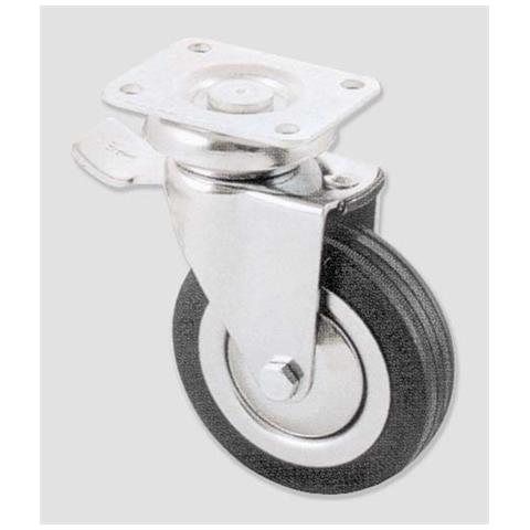 Ruote Per Mobili Art. 155 / bis - ? 80 Piastra Mm 64 X 50 - Foto 2