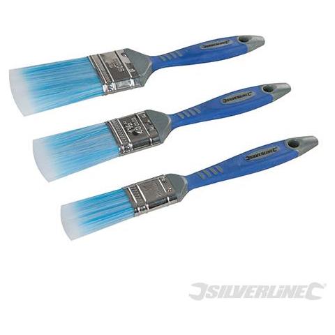 Set Di 3 Pennelli Sintetici Resistenti Per Verniciare Di 25-40-50mm Silverline - Foto 1
