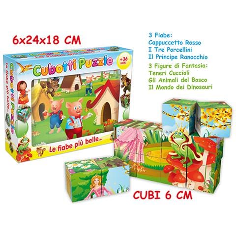 Cubotti Puzzle 6 Cm Fiabe Italiane - Foto 1