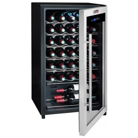 Cantinetta Vino LS34A Capacità 34 Bottiglie Colore Nero / Acciaio Inossidabile - Foto 8