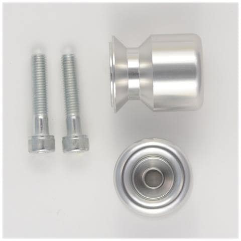 Coppia Supporti Cavalletto Tamponi Alzamoto Nottolini Moto Vite M 8 Argento - Foto 1