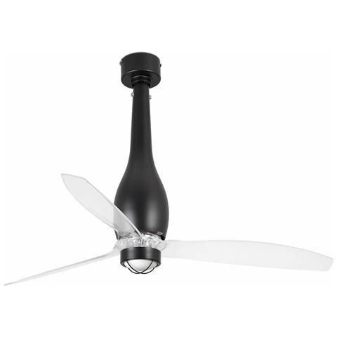 Led Nero Opaco, Ventilatore Da Soffitto Trasparente Con Motore Dc, 3000k - Foto 2