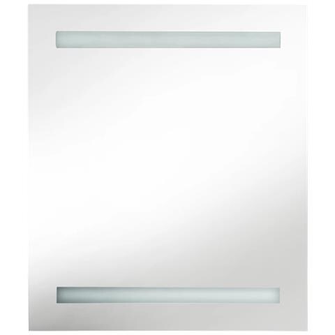 Armadietto Bagno con Specchio e LED Grigio 50x14x60 cm - Foto 2