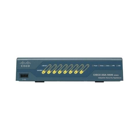 Cisco ASA 5505 SSL / IPsec VPN, 150 Mbit / s, 100 Mbit / s, Cablato, Ethernet, Fast Ethernet, IPSec, DES - Foto 2