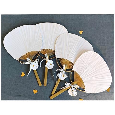 Nastro Stampato Bianco E Oro Con Cuore Vegetale 1 Cm X 5 M - Foto 1