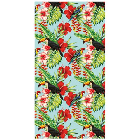 Telo Mare Stampato In Spugna Spiaggia Piscina Disegno Ecosystem Tucano   - Foto 1