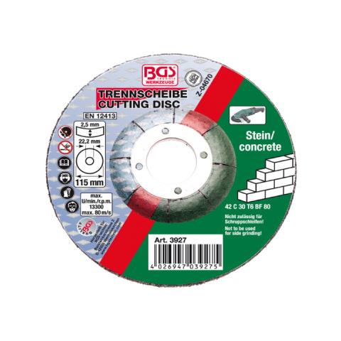 Disco Da Taglio Per Pietre Bgs Technic - 115 Mm - 3927 - Foto 1