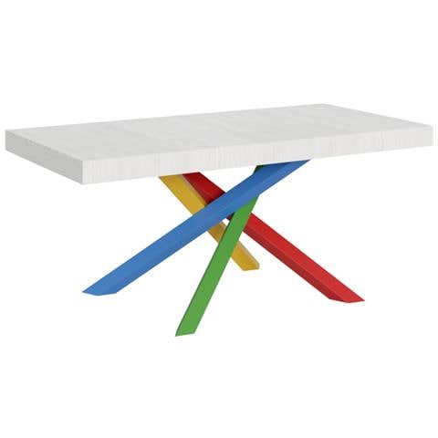 Tavolo Allungabile 90x180/440 Cm Volantis Telaio Gambe 4 Colori (b) - Quercia Natura - Foto 1