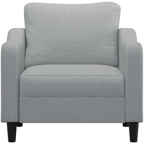 Poltrona Grigio Chiaro 60 Cm In Tessuto - Foto 3