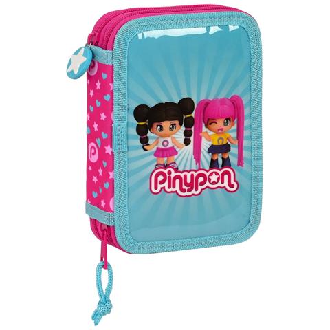 Astuccio Doppio Pinypon Azzurro Rosa 12.5 X 19.5 X 4 Cm (28 Pcs) - Foto 1