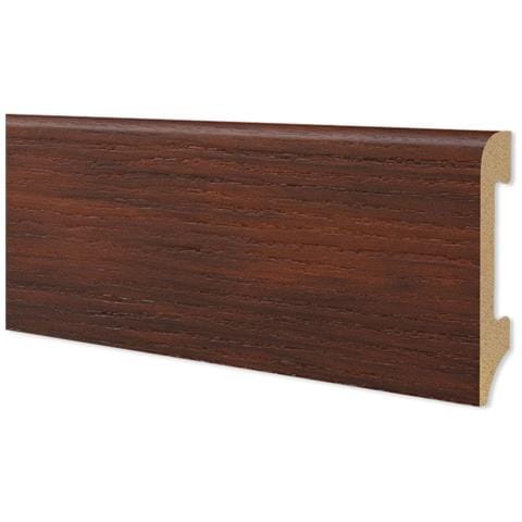 Battiscopa Bc Spazzolato In Polimeri Equalwood Hi-tec 75x14mm Nero, Bianco, Alluminio Ecc. - Noce - Foto 1