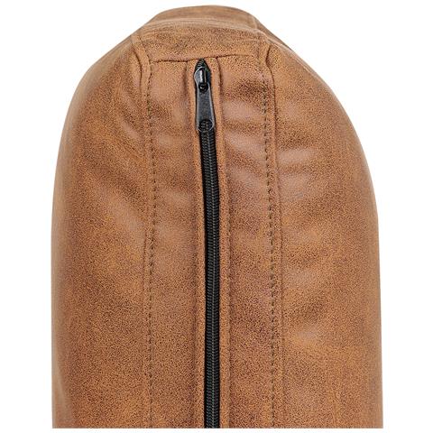 Divano 3 Posti Sovik Pelle Sintetica Marrone - Foto 15