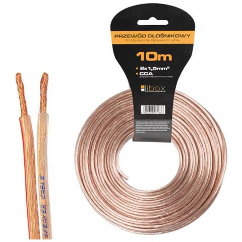 Kabel Glosnikowy 2x1,50mm Lb0008-10 Cavo Audio 10 M Trasparente - Foto 1