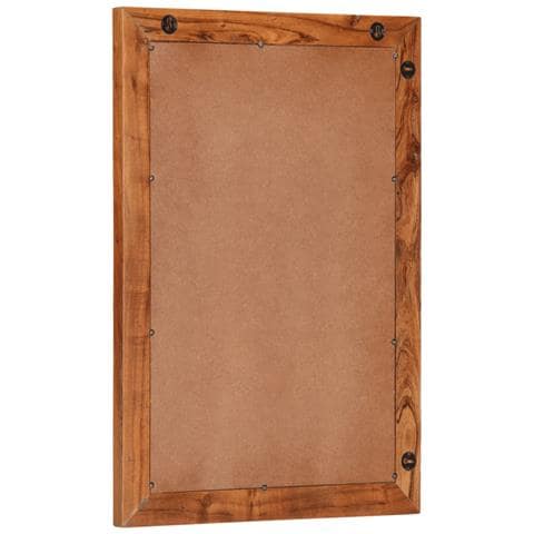 Specchio Da Bagno 50x70 Cm In Legno Massello Di Acacia E Vetro - Foto 3