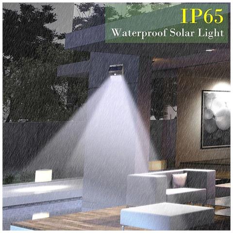 4 Faretti 30 Led Solare Esterno Lampada Giardino Faretto Fotovoltaico Sensore - Foto 2