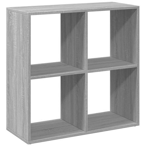 Libreria Divisorio Grigio Sonoma 69,5x29x69,5 Cm In Truciolato - Foto 2