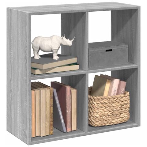Libreria Divisorio Grigio Sonoma 69,5x29x69,5 Cm In Truciolato - Foto 1