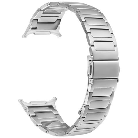 Cinturino Samsung Watch 7 47mm - Cinturino In Metallo In Acciaio Inossidabile Silver - Foto 1