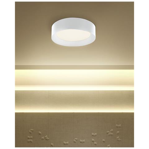 Lampadario A Led Loei Metallo Bianco - Foto 1