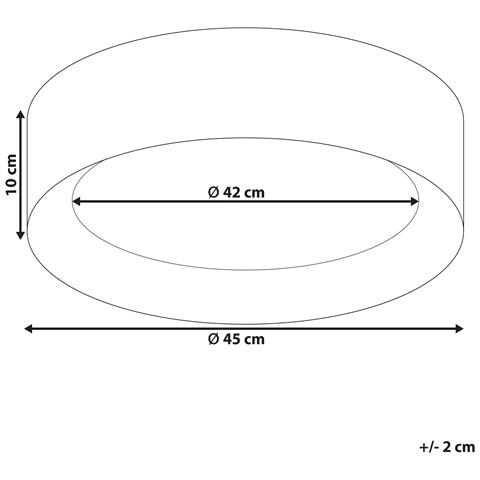 Lampadario A Led Loei Metallo Bianco - Foto 7