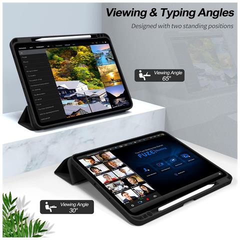 ES68201210-BULK custodia per tablet 27,9 cm (11") Custodia a libro Nero, Trasparente - Foto 2